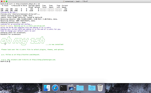 Installing ZSH & Oh-My-ZSH